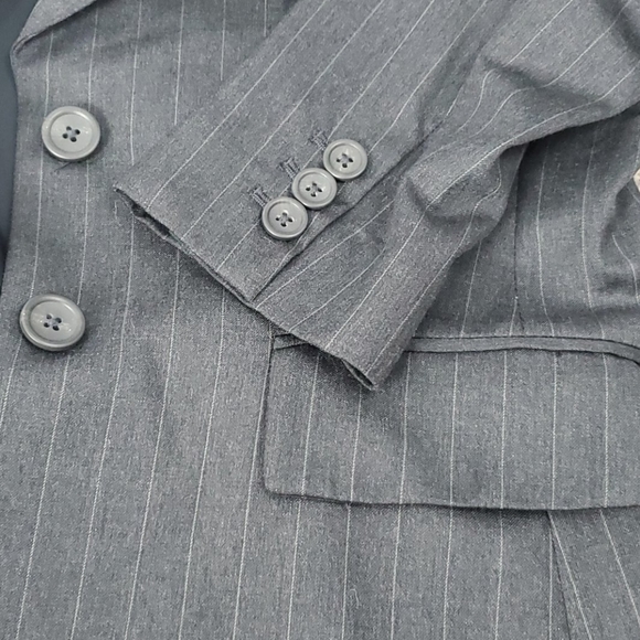 Banana Republic wool blend strips two buttons two buttons women size 8P - Picture 7 of 7